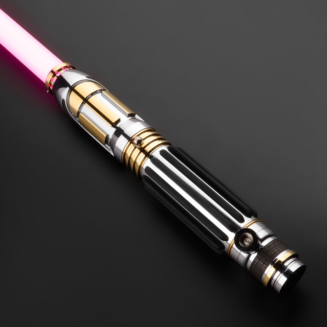 Mace Windu Lightsaber Replica, Force FX, Smooth Swing Neopixel, Golden