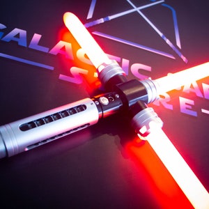 Cross LightSaber With Neopixel Blade, Sith Dark Side Lightsaber or Light Side Jedi Lightsaber &quot;Exile&quot;