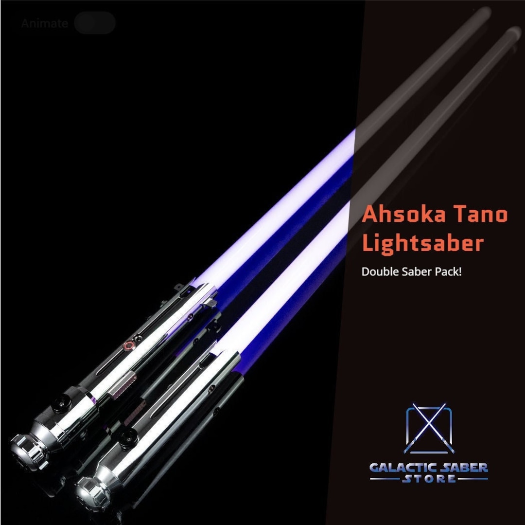 Ahsoka Tano Double Lightsaber Pack With Neopixel or RGB Blade