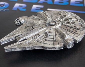 Hand-Painted Millennium Falcon Replica: 3D Printed Star Wars Collectible