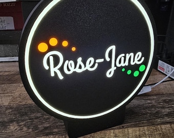 Custom Name LED Light Sign - Kids Room Decor