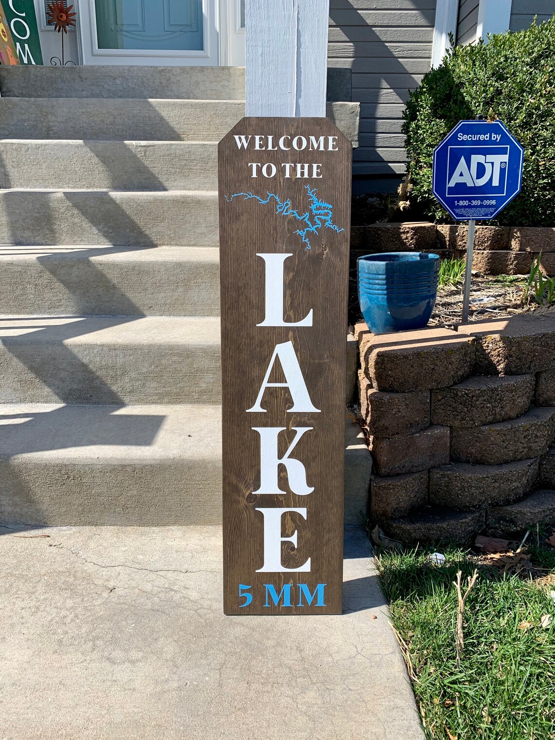 Lake of the Ozarks Decor Mile Marker Sign Dock Sign Lake Etsy