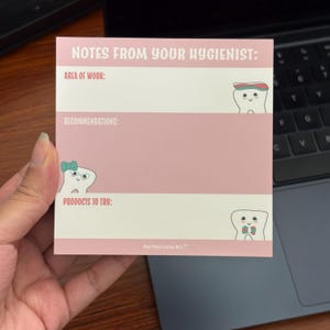Hygienist Notes Notepad: RDH Gift, Dental Art