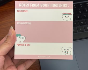Hygienist Notes Notepad: RDH Gift, Dental Art
