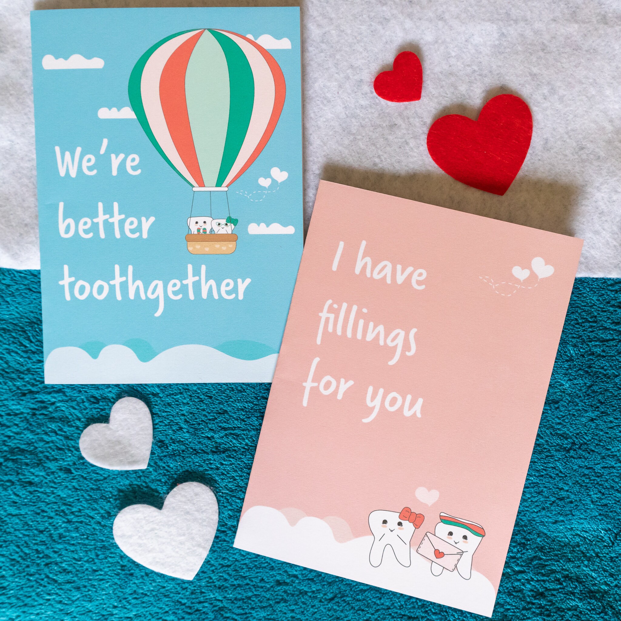 Dentist Card 2Pack Dental Cards Dentist Gift Hygienist Etsy