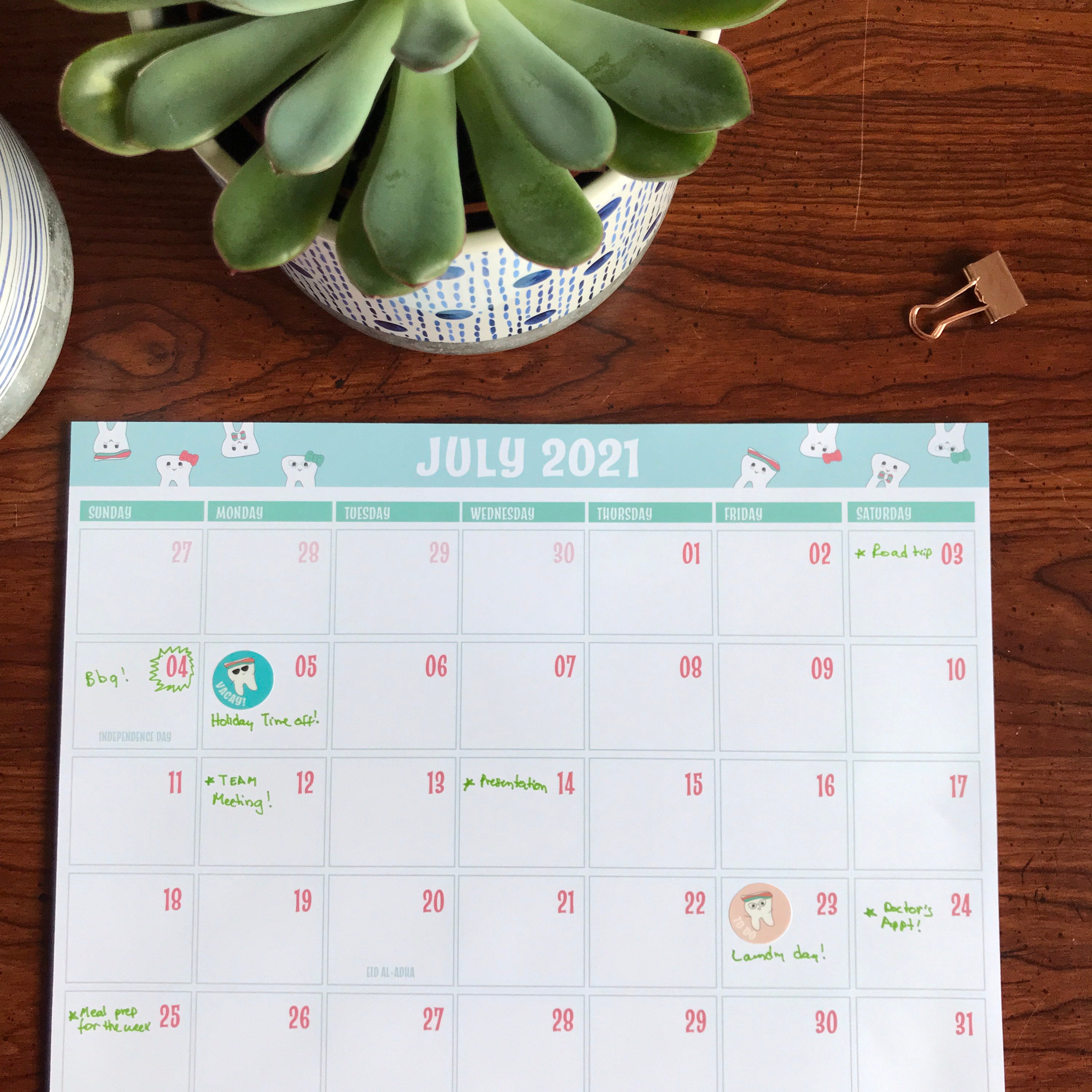 2021 2022 Academic Calendar Dental Student Planner Dental Etsy