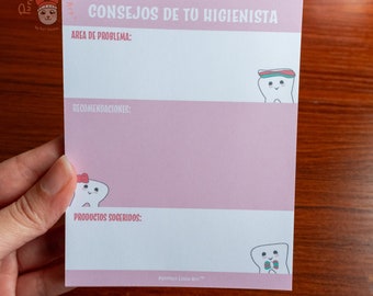 Bloc de Notas Para Higienista Dental | Spanish | NOT Sticky Notes | RDH Gift