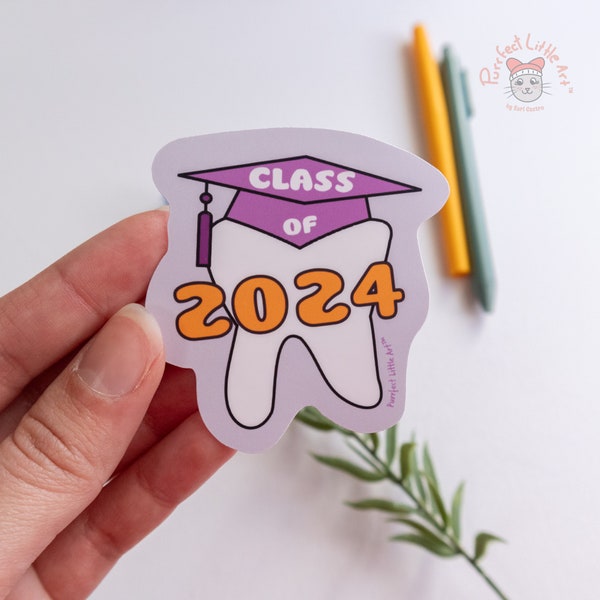 Dental Graduation Sticker | Class of 2024 | Dental Hygiene Student | Dental Student