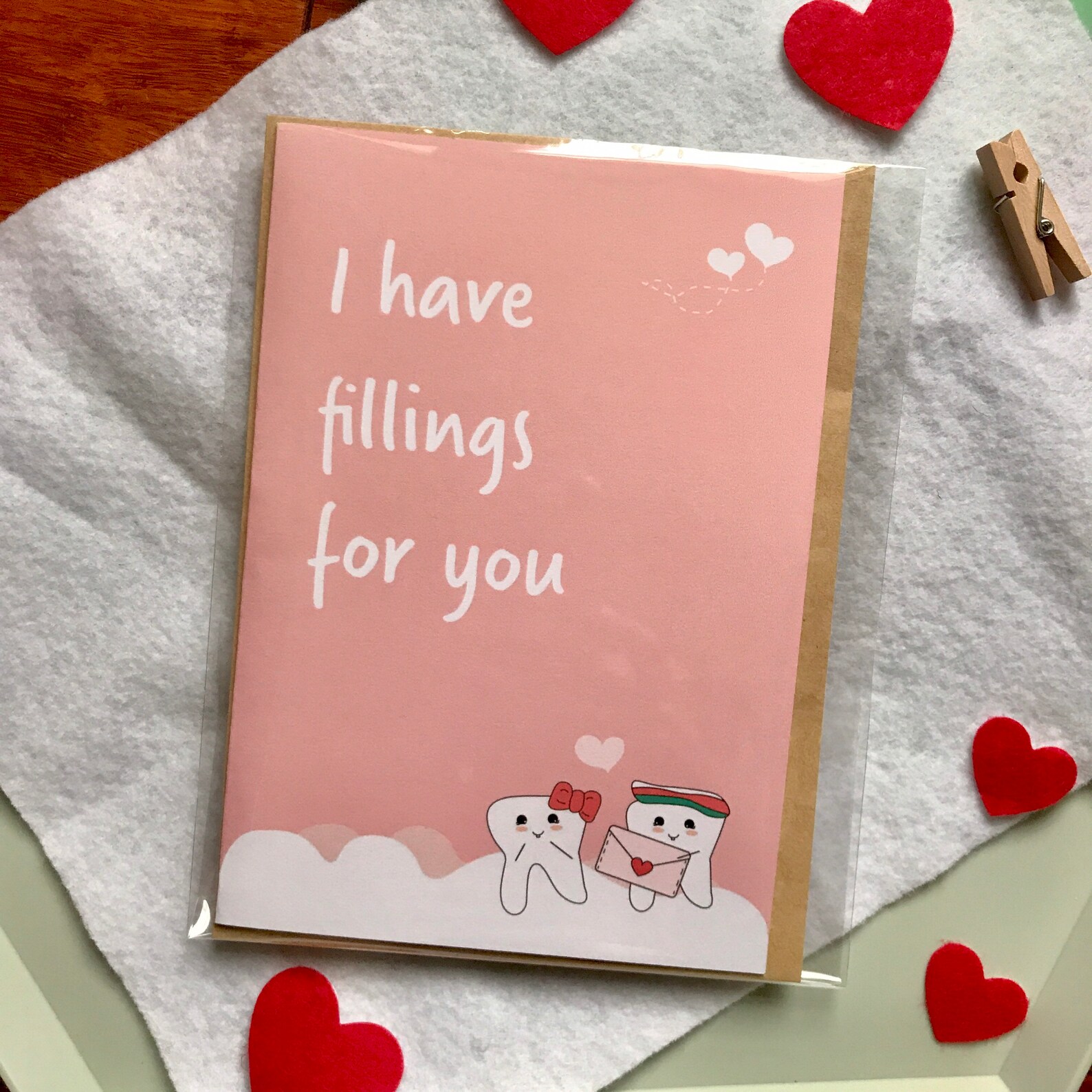 Dental Valentines Card Cute Teeth Art Card Dental Humor Etsy UK