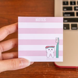 Personalized Dental Notepad | NOT Sticky notes | Dental Hygienist Gift | Dental Gift | Teeth Stationery