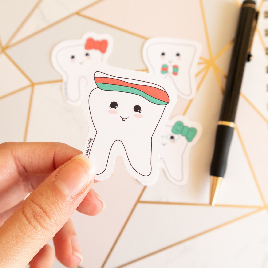 Cute Dental Stickers | Tooth Sticker Pack | 4-pack | Dental Assistant ...