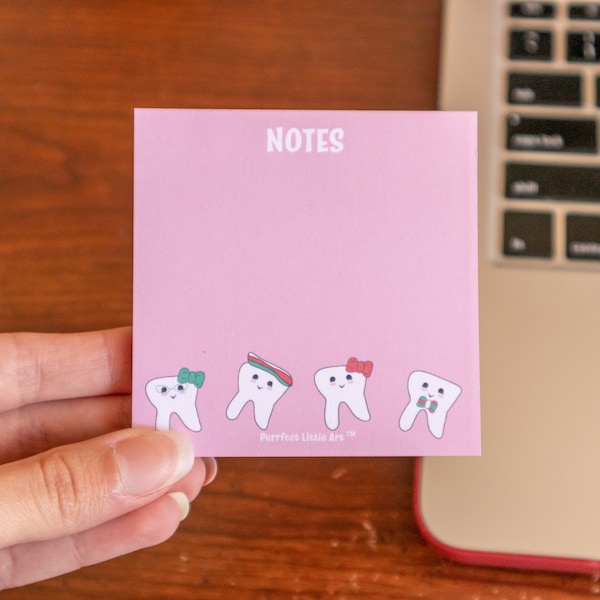 Personalized Dental Notepad | Not Sticky Notes | Dentist Gift | Dental Hygienist