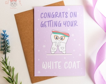 Dental White Coat Ceremony Card: Dental Student Gift