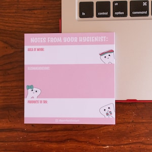 Hygieniker Notizen Notizblock | KEINE Haftnotizen | RDH Geschenk | Mundhygieniker | Zahnkunst