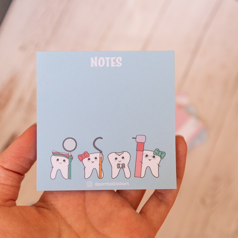 Dental Notepad Dental Tools NOT Sticky Notes Dentist | Etsy