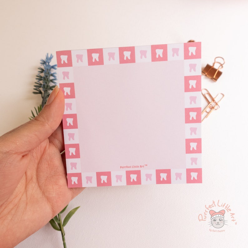 Tooth Note Paper Cute Tooth Notepad | NOT Sticky Notes | RDH Gift | Dental Hygienist ...