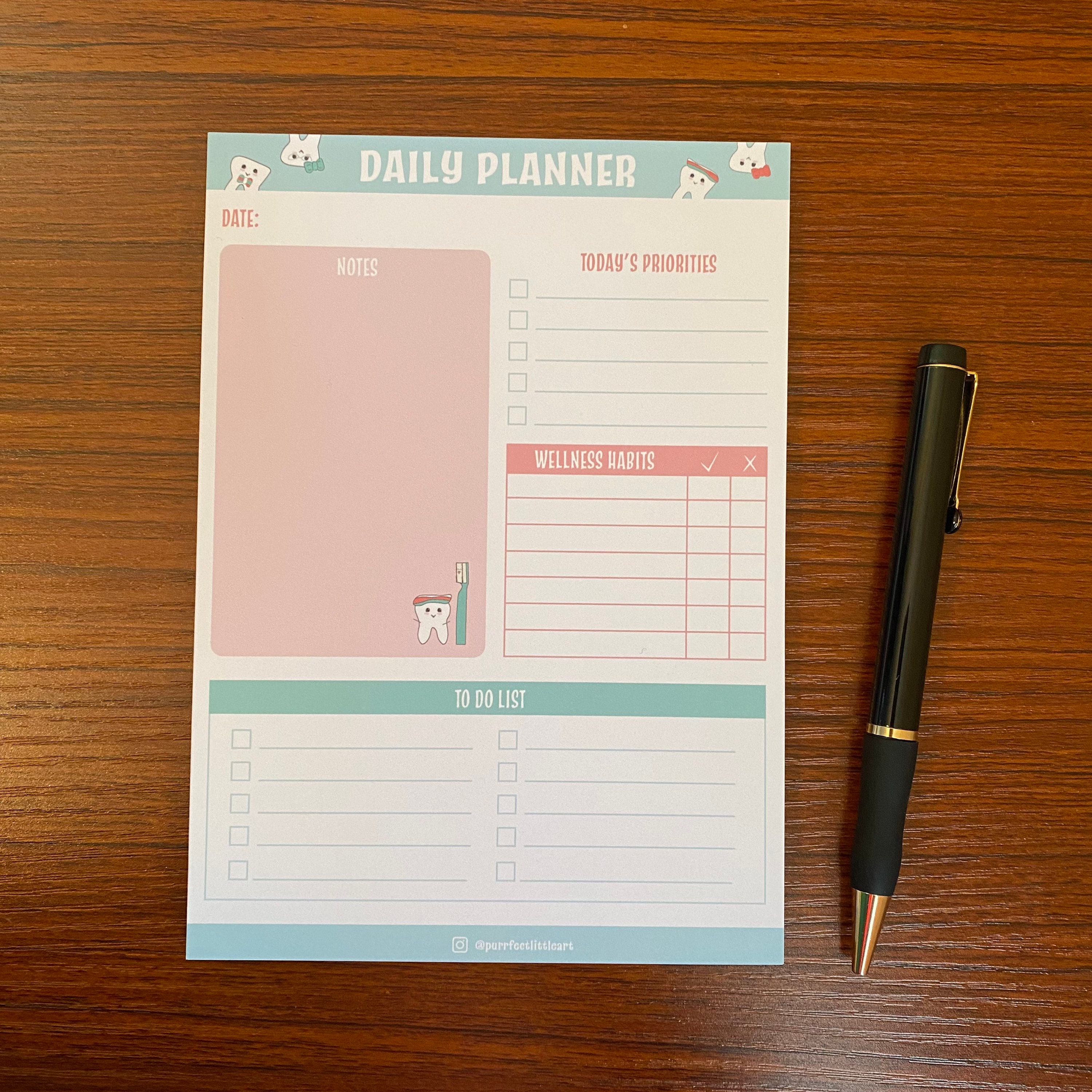 Dental Daily Planner Productivity Planner Dental Hygienist Etsy UK