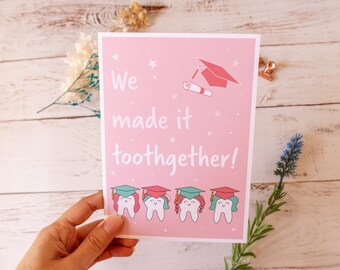 Dental Graduation Card | Class of 2024 | Dentist Gift| Dental School | Dental Assistant