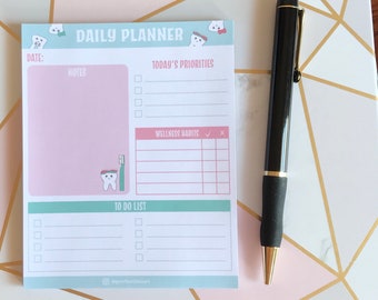 Dental Daily Planner | Cute Productivity Notepad