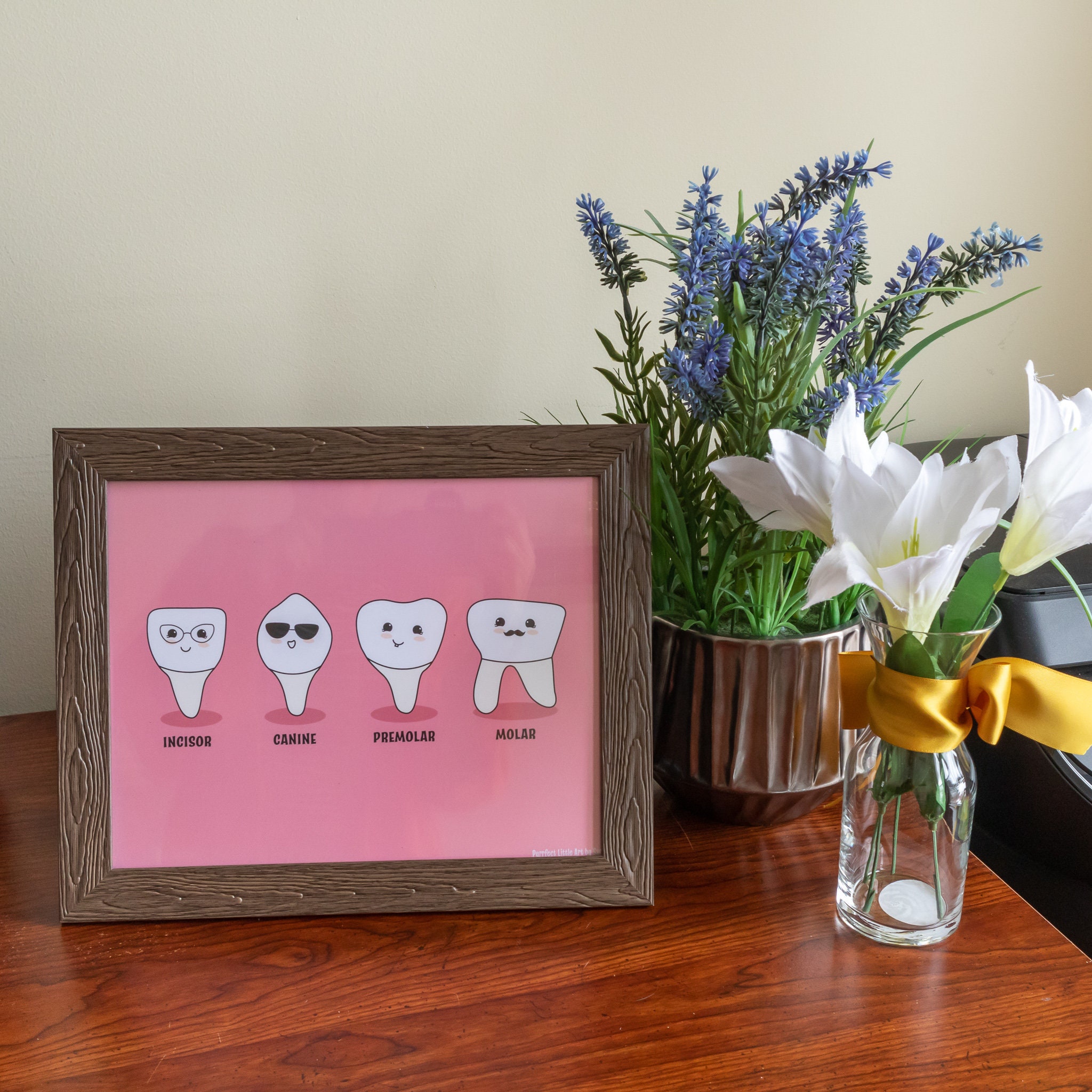 Dental Art Print Dental Poster Dental Office Decor Etsy