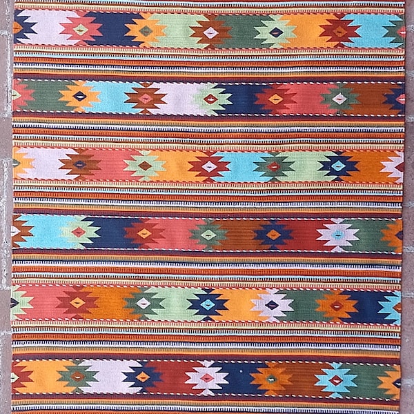 Rug 4' 2" x 6' 5" Thousand Stars in the Universe, with Zapotec designs from Oaxaca