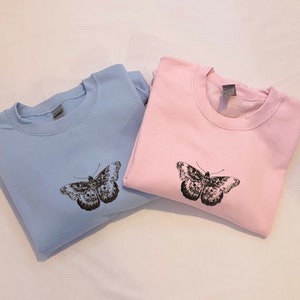 Harry Styles Butterfly Tattoo Embroidered Sweatshirt image 1