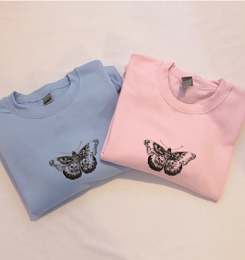 Harry Styles Butterfly Tattoo Embroidered Sweatshirt image 1