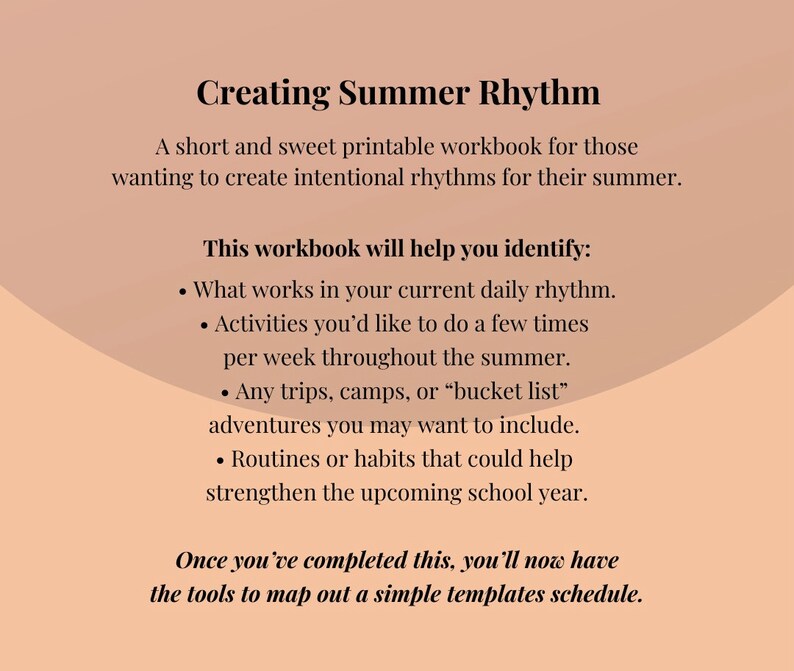 Summer Rhythm Printable Workbook / Instant Download / Family - Etsy