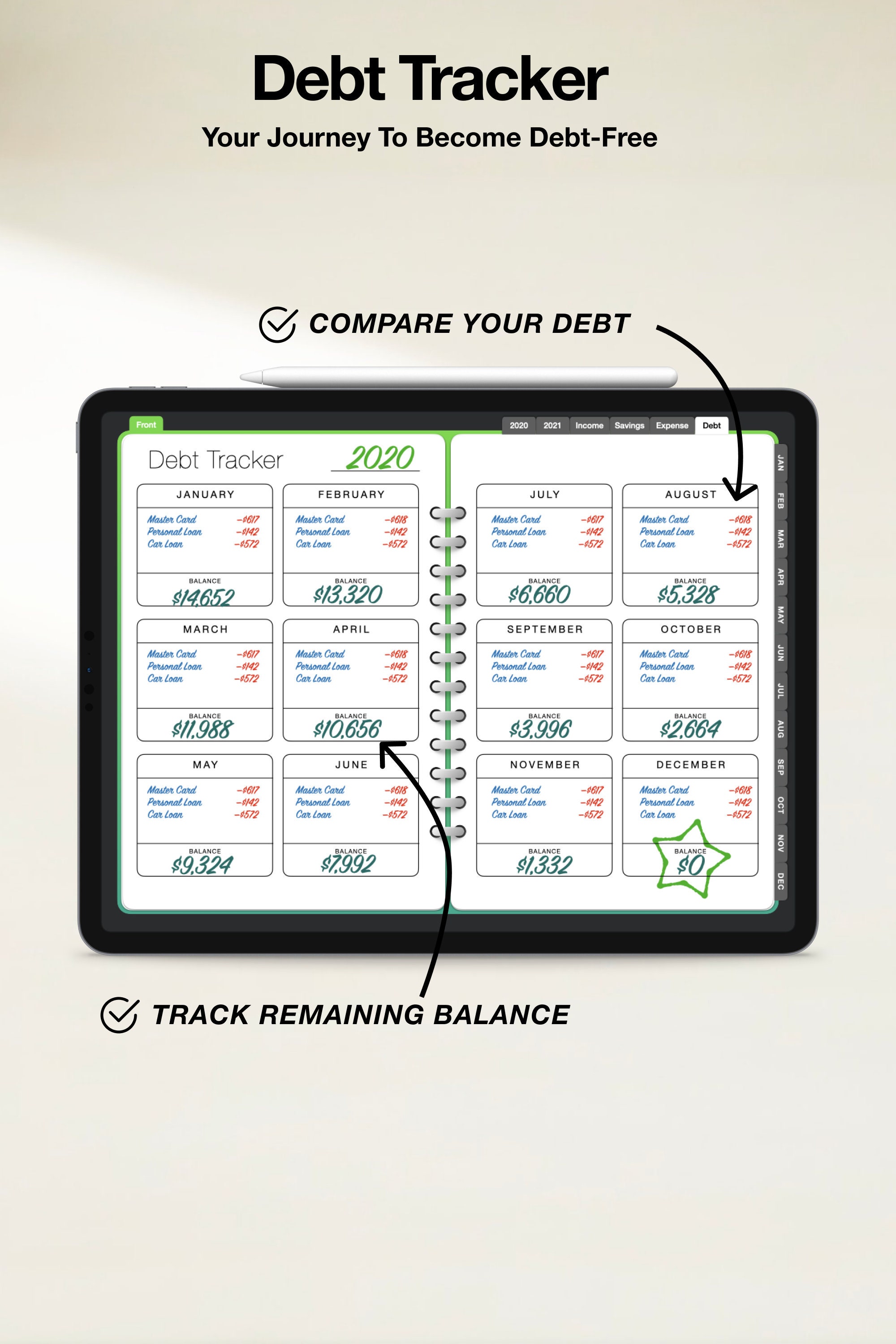 Goodnotes 5 budget template - chlistmama