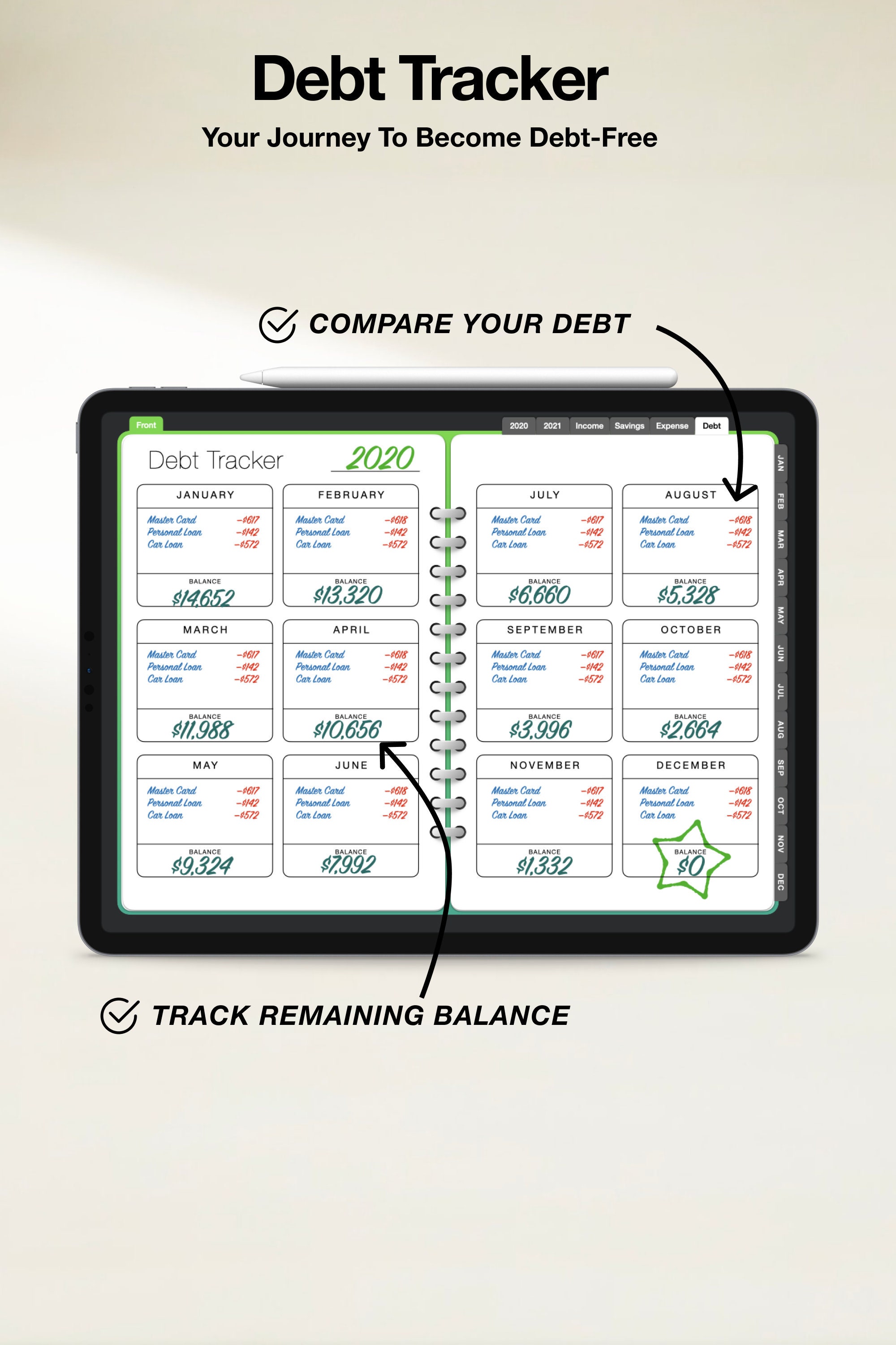 goodnotes 5 budget template