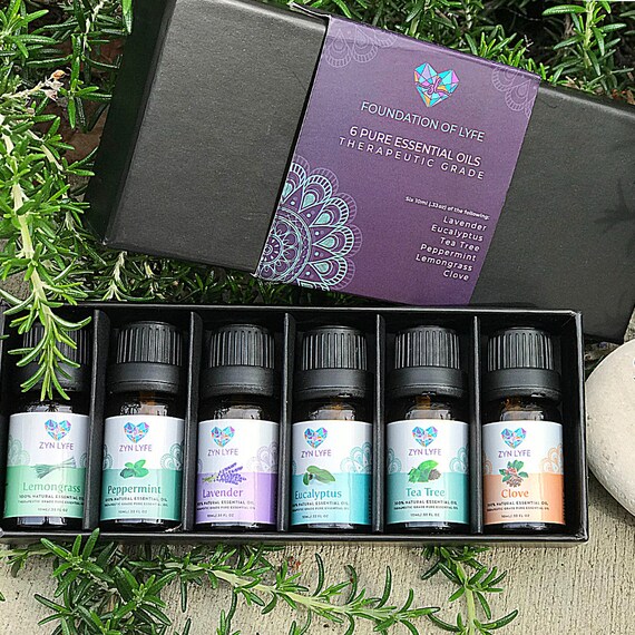 Pure Essential Oils  Aromatherapy Set of 6: Peppermint Oil