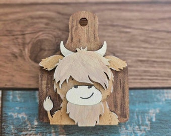 Farmhouse Animal Fridge Magnets, Highland Cow, Chicken, Pig, Farm Home Decor, Cute Fridge Magnets, Small Gifts, Farm Animal Decorations