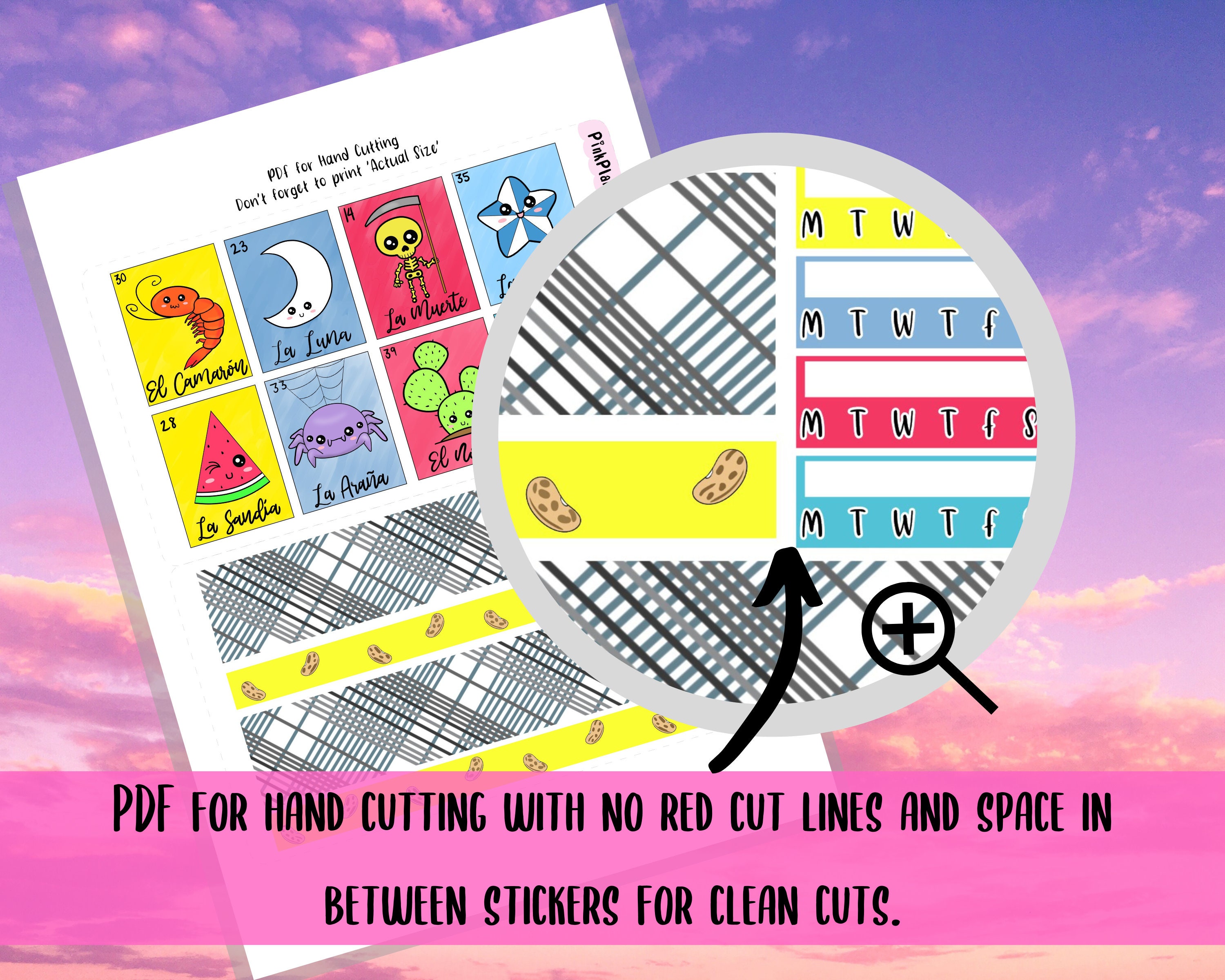 PRINTABLE Weekly Planner Kit Lotería DIY Planner Stickers | Etsy