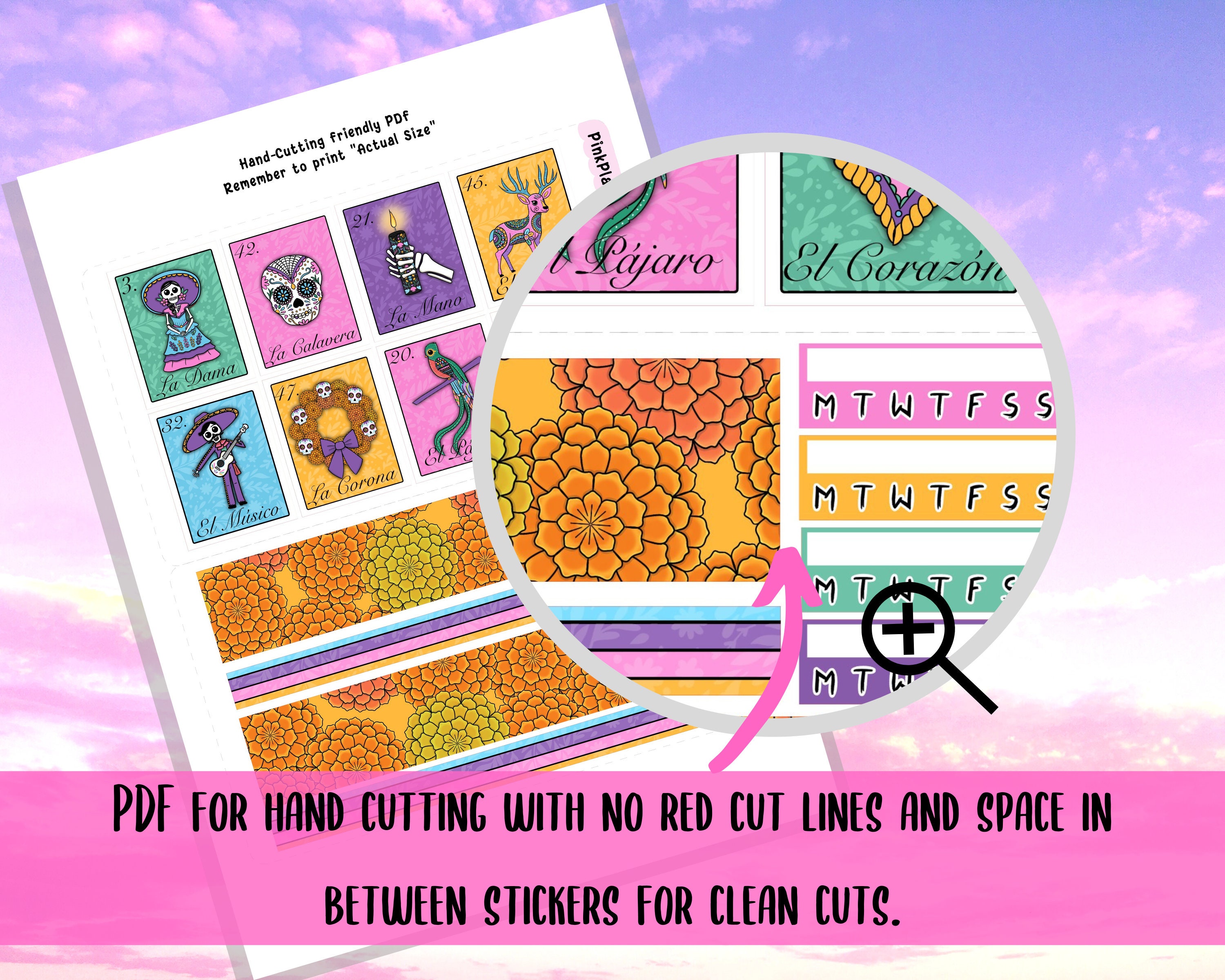 PRINTABLE Weekly Planner Kit Lotería 3 DIY Planner Stickers - Etsy