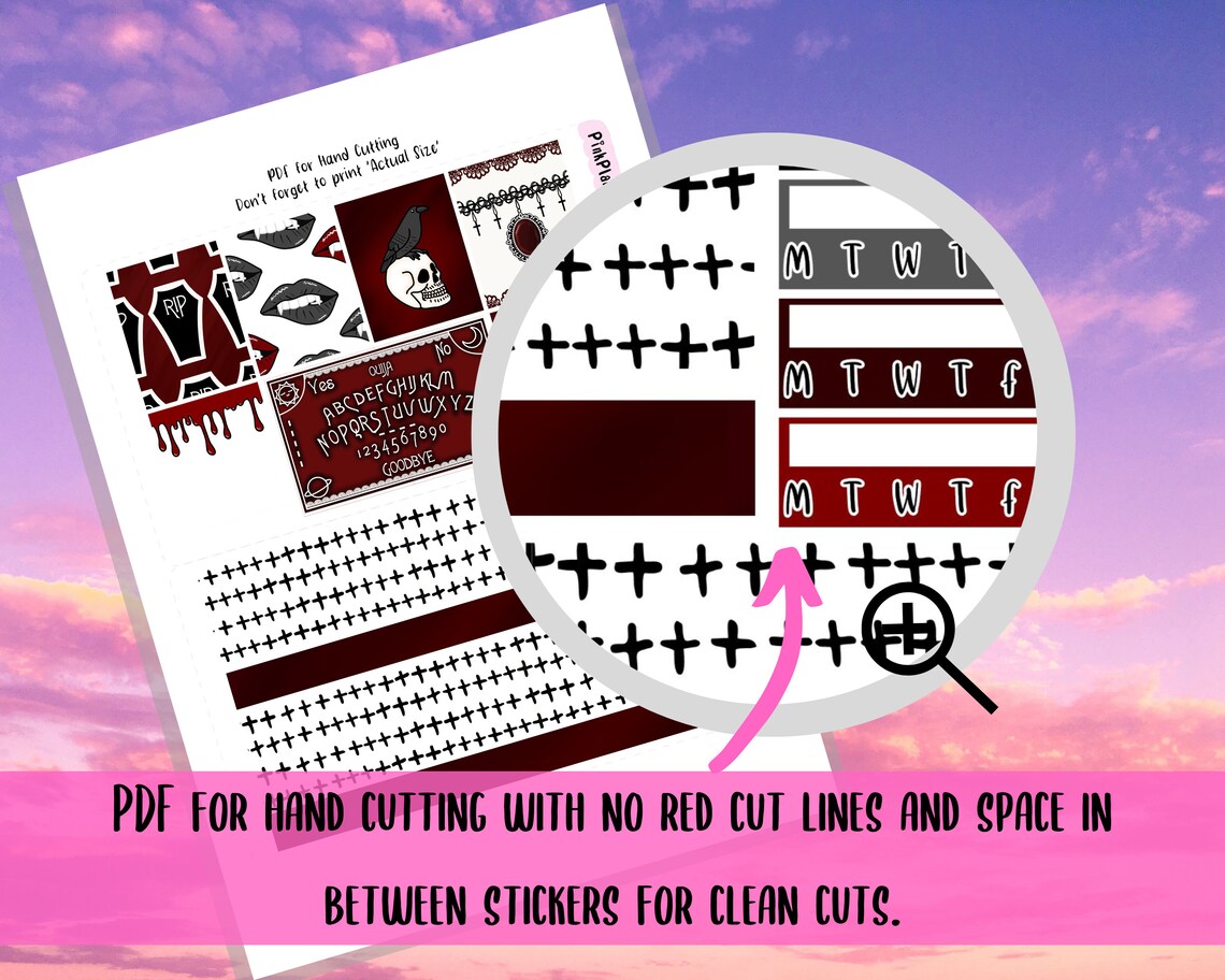 PRINTABLE Weekly Planner Kit OCCULT Vertical Layout DIY - Etsy