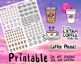 PRINTABLE// Coffee Stickers