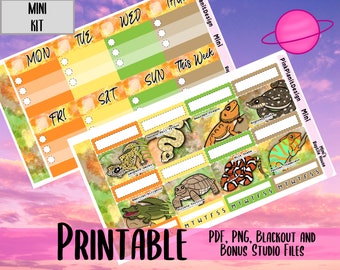 Reptile Stickers Printable - Etsy