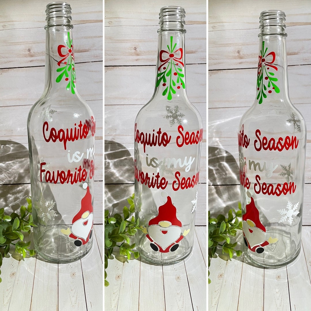 Coquito Glass Bottle Holiday Gifts Glass Bottles Etsy