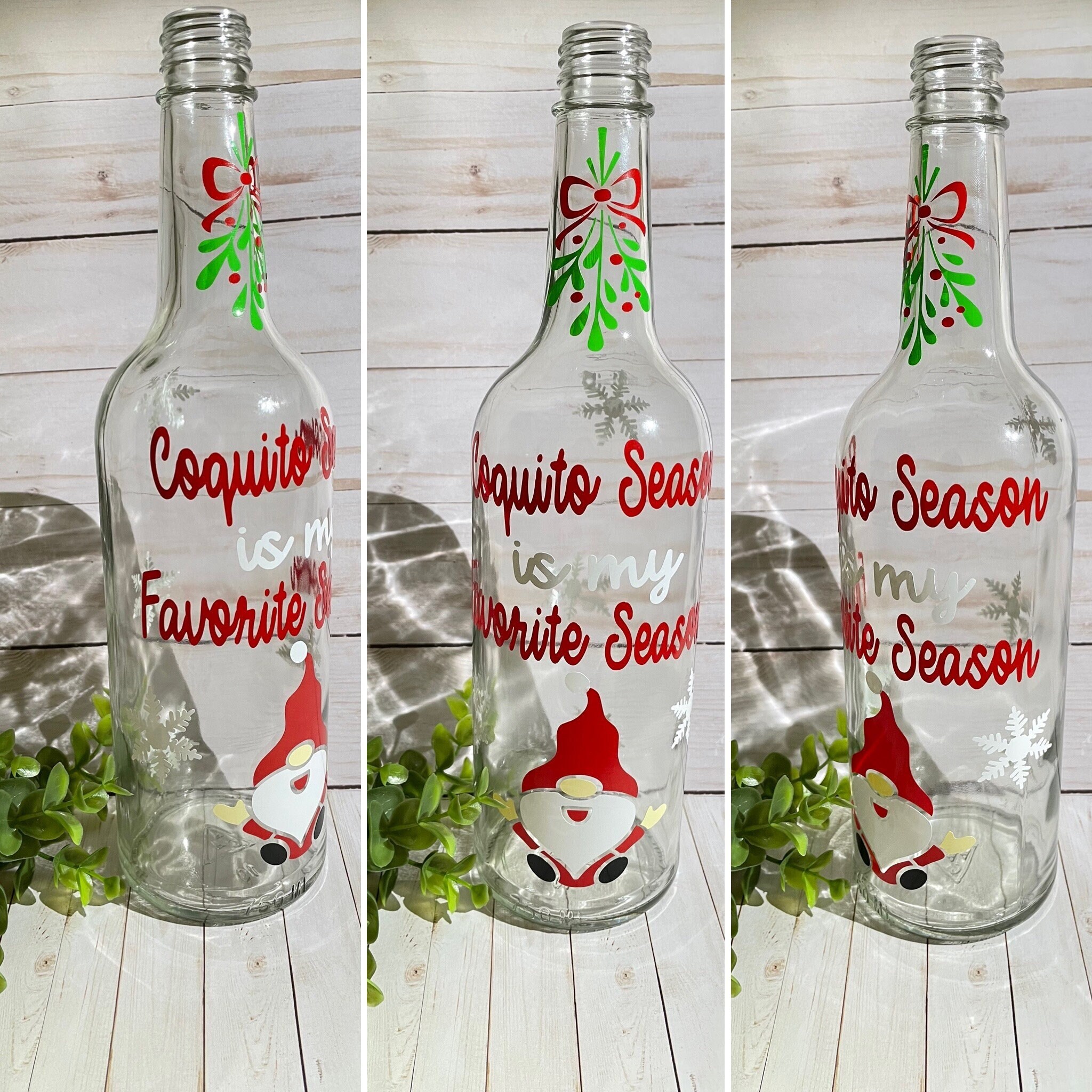 Coquito Glass Bottle Holiday Gifts Glass Bottles Etsy