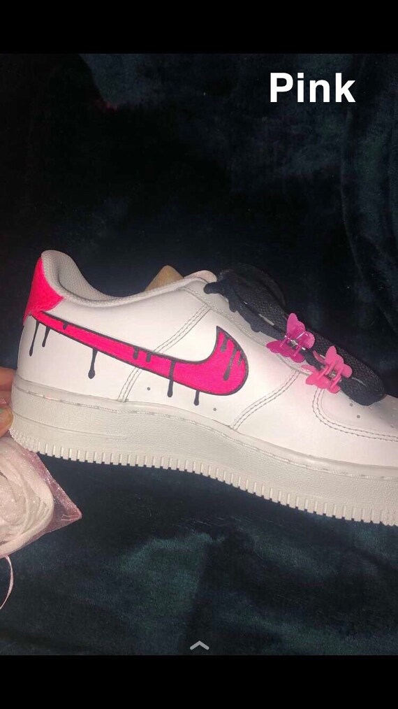 neon drip nike air force 1