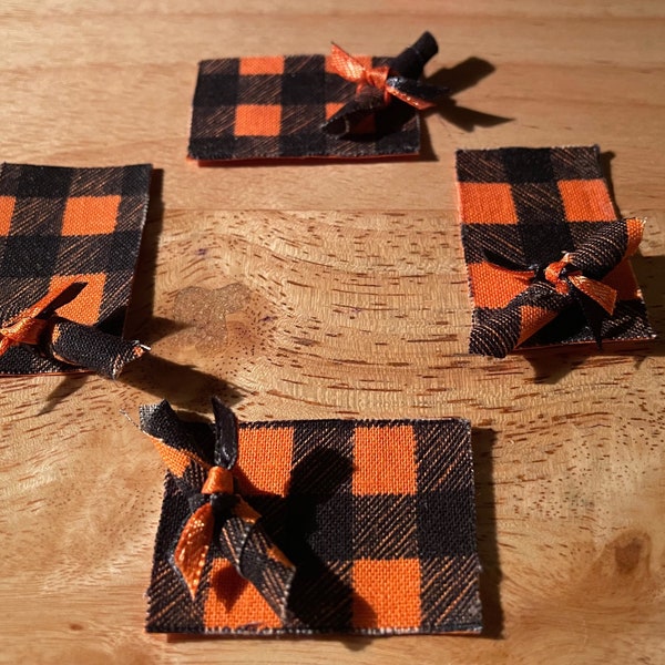 Set of Miniature Halloween Table Settings