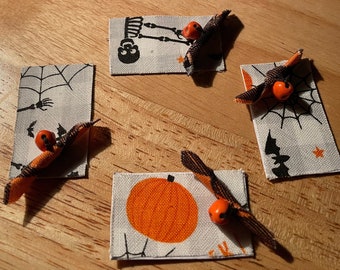 Miniature Reversible Halloween Placemats and Napkins