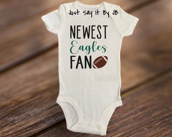 Newest Eagles Fan Baby Bodysuit, Eagles Fan Baby Bodysuit, Eagles Football Baby Bodysuit, Game Day Bodysuit, Eagles Game Day Baby