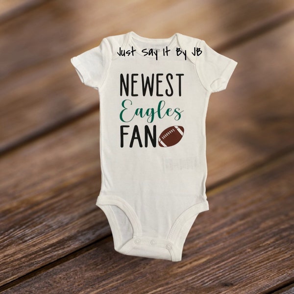 Newest Eagles Fan Baby Bodysuit, Eagles Fan Baby Bodysuit, Eagles Football Baby Bodysuit, Game Day Bodysuit, Eagles Game Day Baby