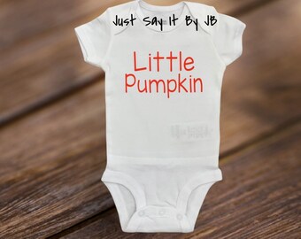 Little Pumpkin Baby Bodysuit, Little Pumpkin Baby Outfit, Little Pumpkin, Fall Baby Bodysuit, Halloween Baby Bodysuit