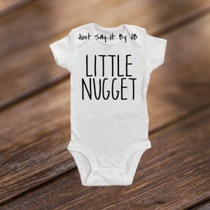 Little Nugget Baby Bodysuit, Little Nugget Outfit, Little Nugget Baby, Custom Nugget Outfit, Baby Nugget Outfit