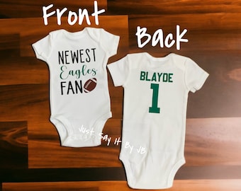 Newest Eagles Fan Baby Bodysuit, Eagles Fan Baby Bodysuit, Eagles Football Baby Bodysuit, Game Day Bodysuit, Eagles Game Day Bodysuit