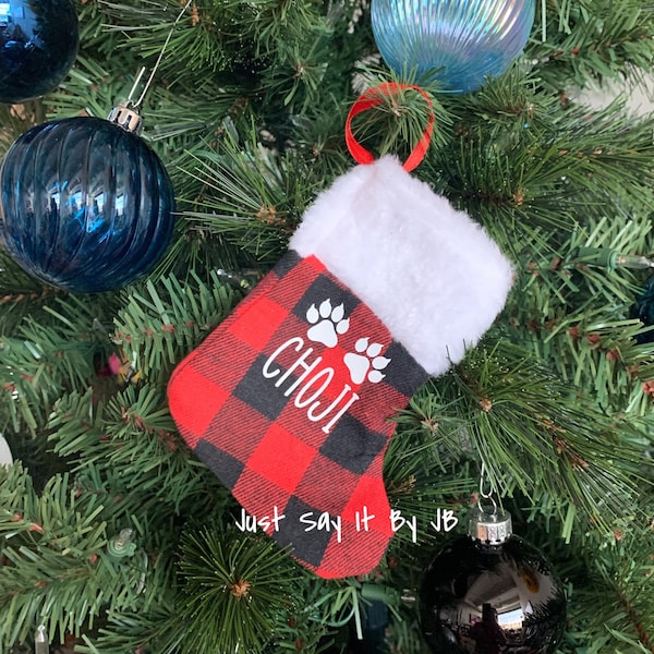 5 inch Personalized Mini Cat Stockings, Mini Cat Stockings, Personalized Cat Stockings, Christmas Cat Stocking, Pet Stocking, Cat Stocking