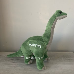 Personalized Plush Dinosaur, Plush Brachiosaurus Dinosaur, Dinosaurs, Custom Plush Dinosaur, Plush Dino, Personalized Dinosaur Gift