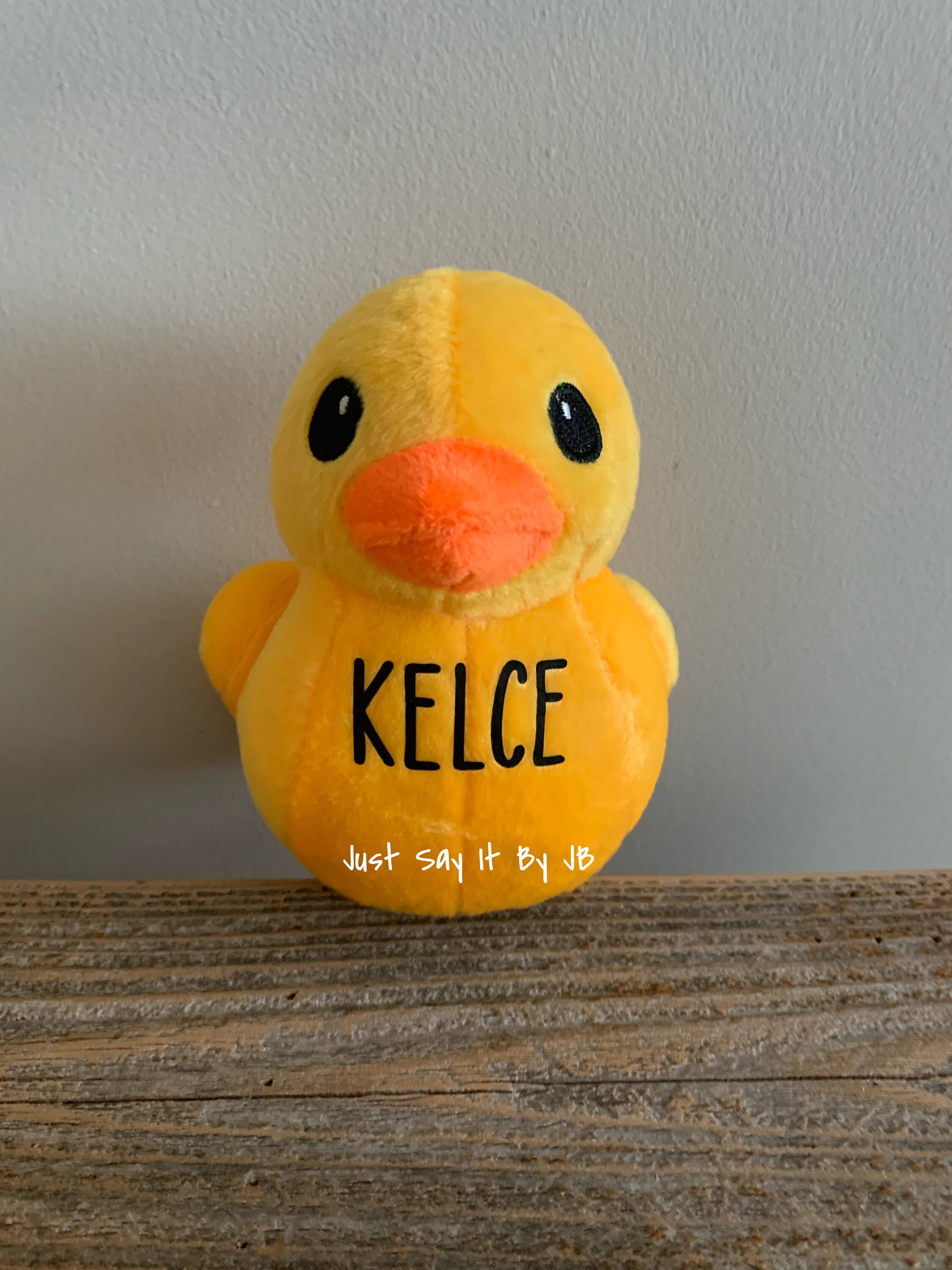 Customized Ducks 5 Inch MINI Personalized Plush Duck, Custom Mini Yellow Duck ...